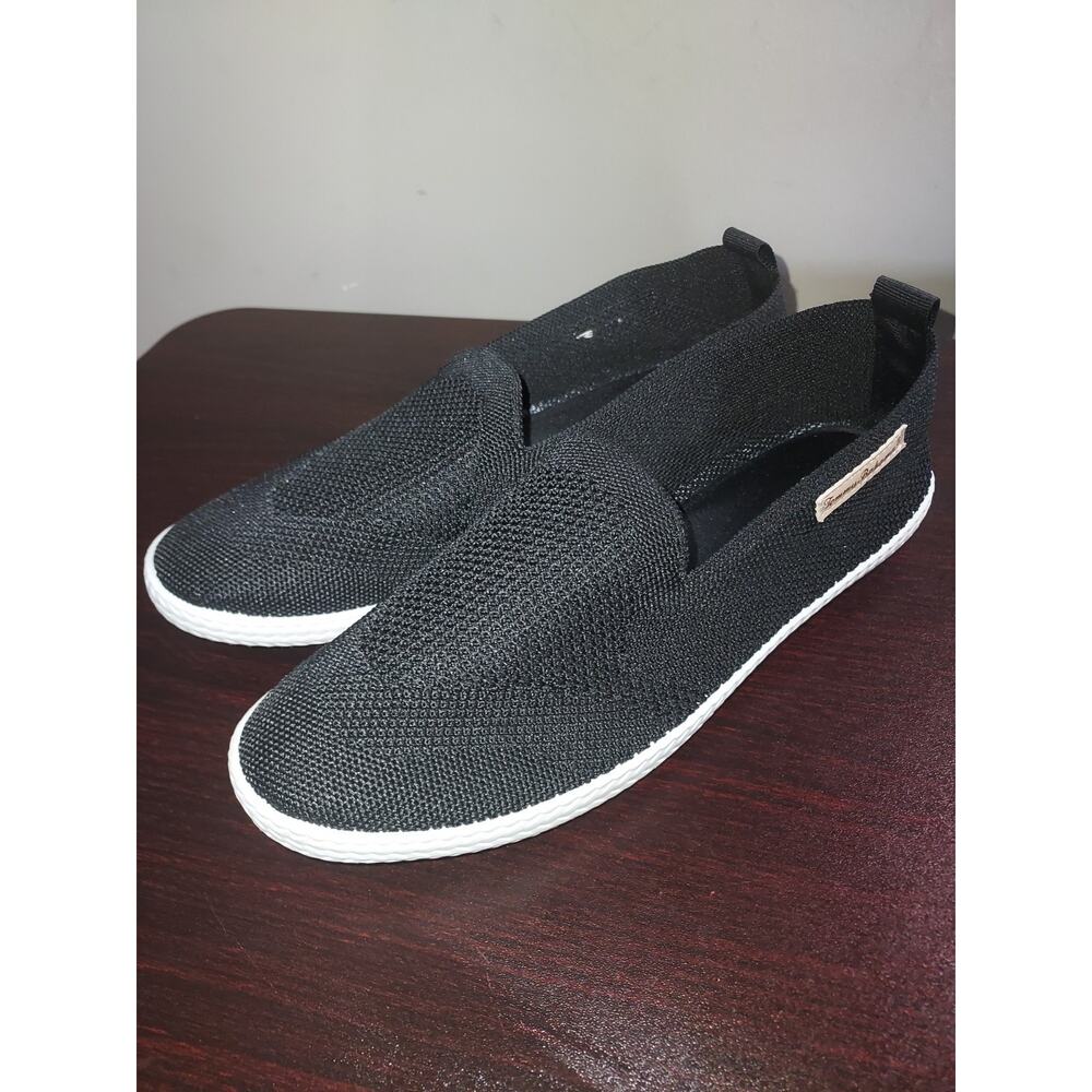 Tommy Bahama Womens Slip On Shoes 9M Knit Mesh Foam Summer Comfort Black